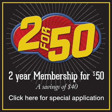 2 year membership for $50